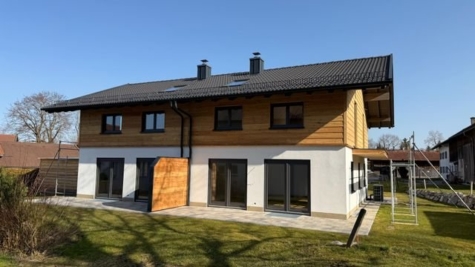 energieeffiziente Neubau-Doppelhaushälfte mit bezauberndem Garten und Garage in Ohlstadt bei Murnau, 82441 Ohlstadt, Doppelhaushälfte